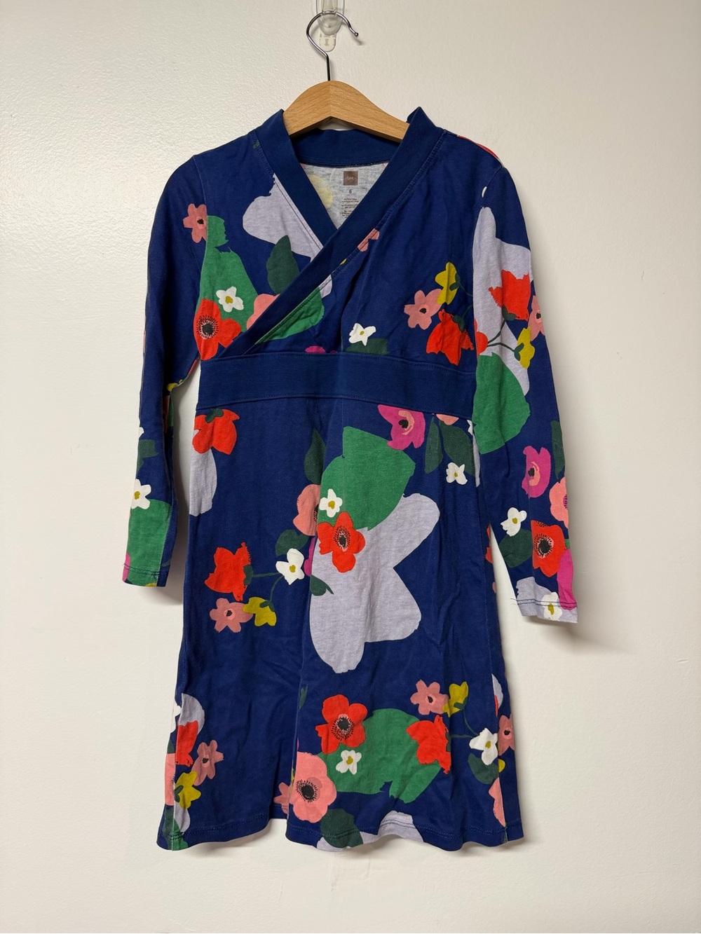 Tea Collection Scotland Garden Wrap Neck Dress Size 6